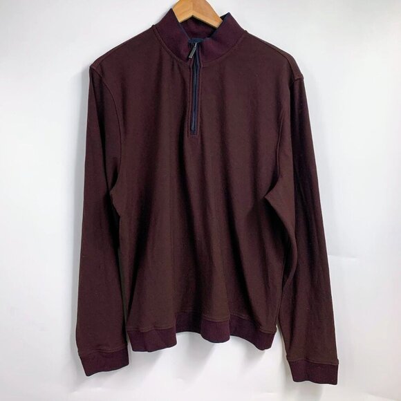 Brodeur Carvell Men's Private Collection 1/4 Zip Long Sleeve Pullover Size XL - Picture 1 of 11